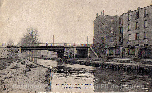 17. PANTIN - Pont du Canal à la Rue Delizy